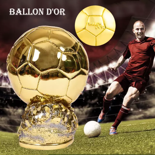 Electroplated Golden Ball Trophy Football Match Resin Player Custom Surrounding