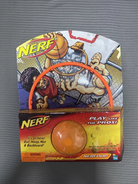 NIB Nerfoop Anytime Anywhere Basketball Hoop Nerf Basketball Toy 2005
