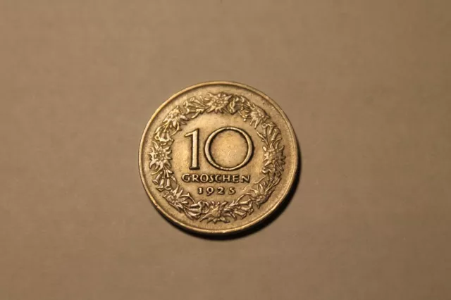 Austria 10 Groschen 1925 Coin - Austrian
