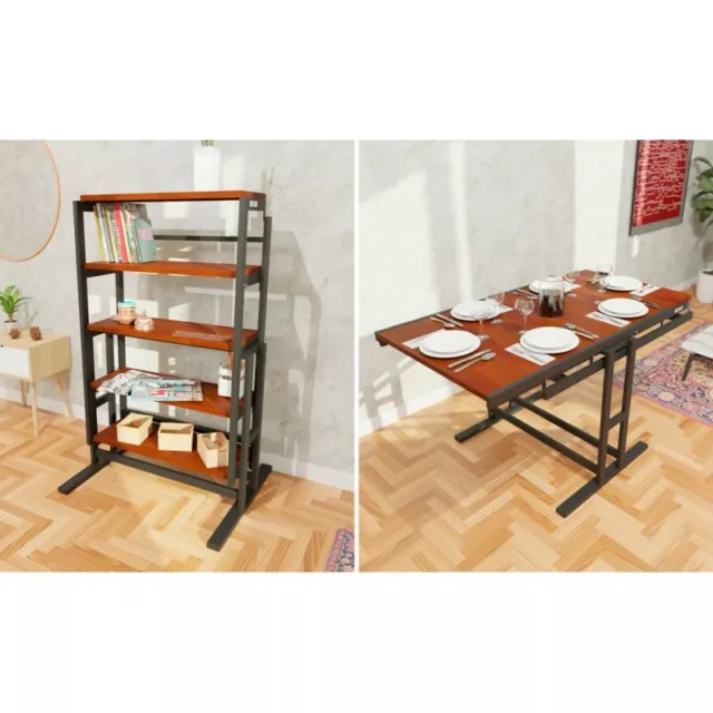 Etagère Table convertible H133 Marron 133 x 80 x 68.5 2