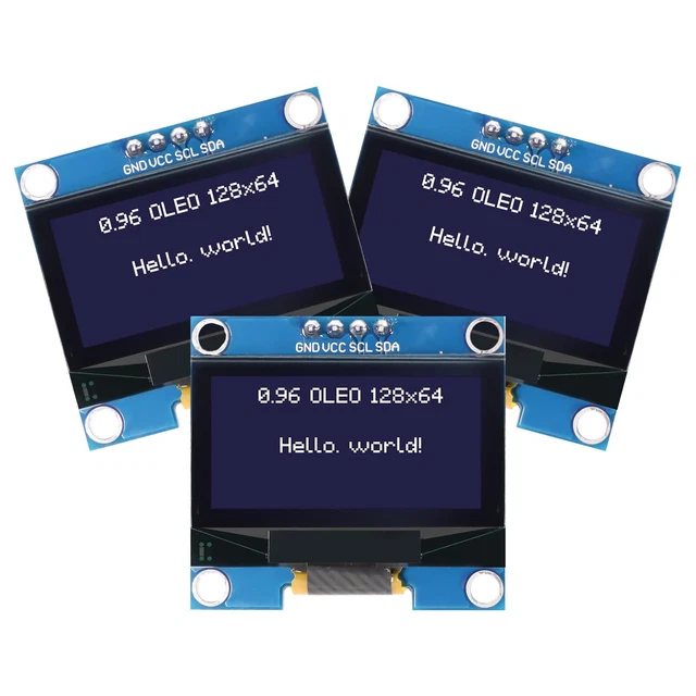 Module OLED 1.3 Pouces 128x64 I2C - Affichage Couleur Blanc 3.3V/5V Pour Arduino