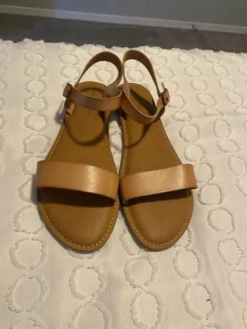 Amazon Essentials Women's Size 13 Strap Sandals Brown