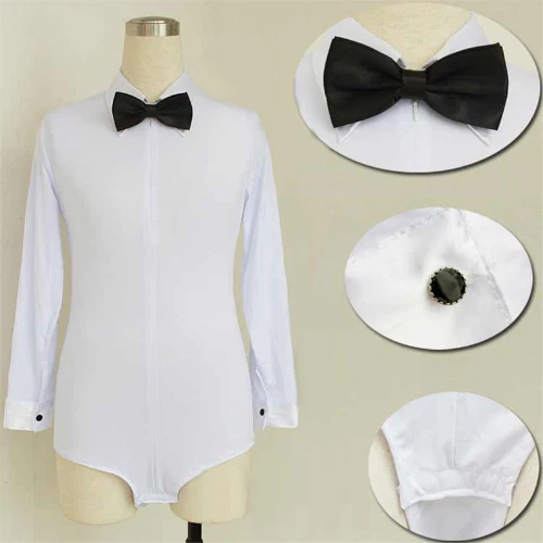 Camicia latina a maniche lunghe top da ballo ragazzi sala da ballo abbigliamento da ballo abiti da ballo