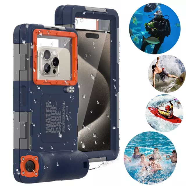 Universal Waterproof Phone Case Snorkeling Diving Underwater Photo Video Housing