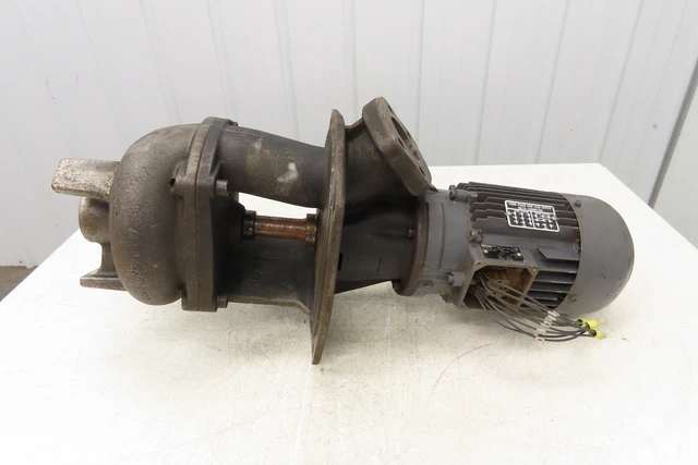 Brinkmann 3SFT450/300-61 Immersion Pump 158GPM 3400 RPM 2.2kW 200V 2-1/2" Ports