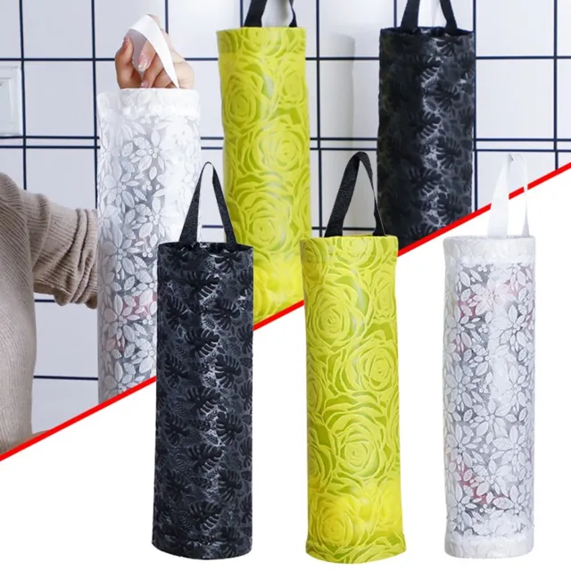 Borsa portaoggetti sospesa verticale per sacchetti di plastica salvaspazio e org