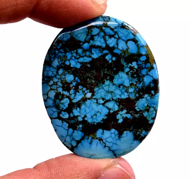 Piedra preciosa AAA de talla ovalada, turquesa pulida, azul de Afganistán,...