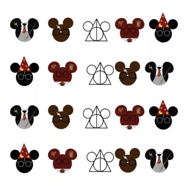 Mickey And Minnie Mouse Nail Art Stickers Transfers Decals Set of 46 -  A1217