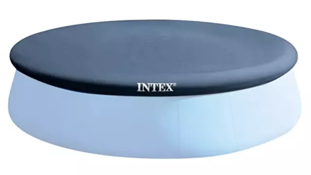 Bache Piscine Ronde INTEX Diametre 457 cm Pour Piscine Intex Easy Set Pool ⌀457