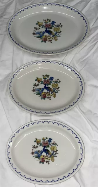 3 sizes Oval Milwaukee Road Railroad Peacock Syracuse Dining Car china platters