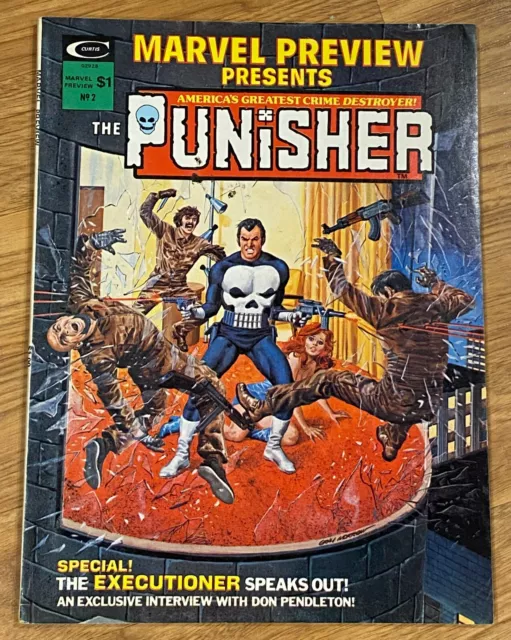 Marvel Preview Presents The Punisher #2 Marvel 1st Appearance of Dominic 1975