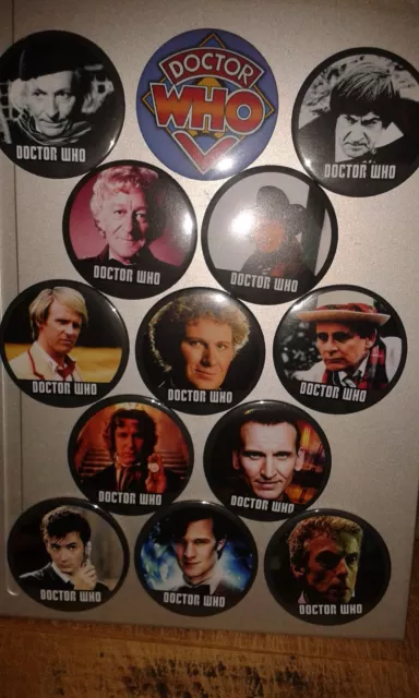 Doctor Who circular fridge magnets 58mm BUY 5 GET 1 FREE! BUY 10 GET ALL 13! #1