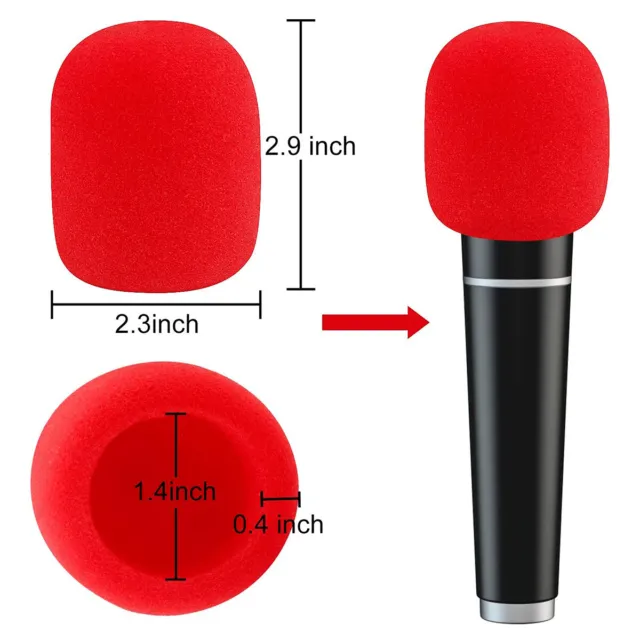 10 PCS Colors Handheld Stage Microphone Windscreen Foam Mic Cover Karaoke