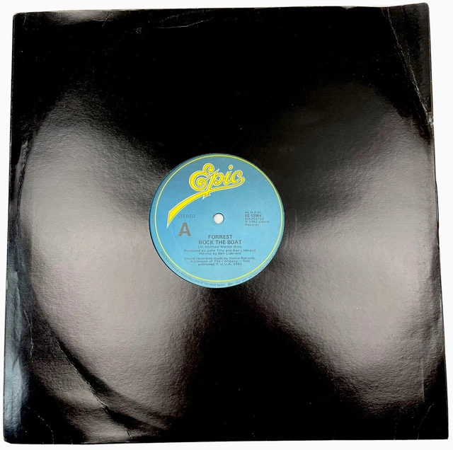 Forrest Rock The Boat 12” 45 RPM Vinyl Record Maxi Single ES 12064 epic 1982