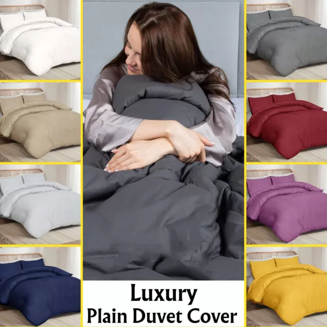 Luxury Duvet Cover Reversible Single Double King Size Quilt Covers Bedding Set