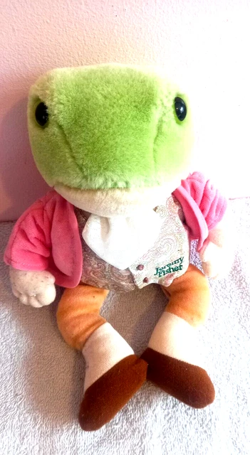 VINTAGE BEATRIX POTTER Peter Rabbit Jeremy Fisher Frog Soft Toy Eden ...
