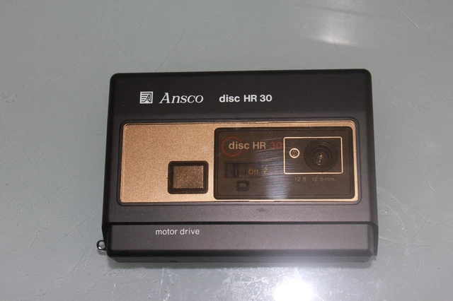 Cámara fotográfica con disco de accionamiento de motor Ansco Disc HR 30