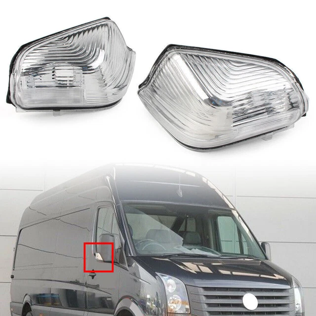 PAIR FOR VW Crafter I Benz Sprinter 0618 Side Rear View Mirror Turn