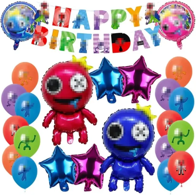R-ainbow Friends Party Decorations, 24 pcs Balloons, Large