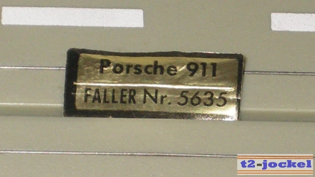 FALLER AMS ORIGINALE Ams Targhetta Identificazione Porsche 911 per Box ...