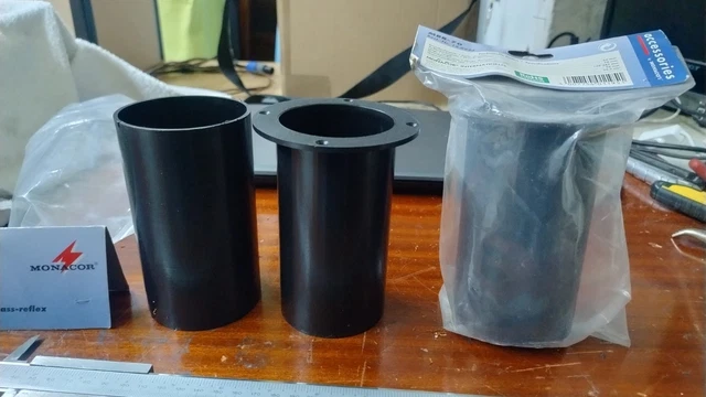 8 Clips E Tela Acustica Rossa Per Diffusori - Tessuto Telina Per Casse