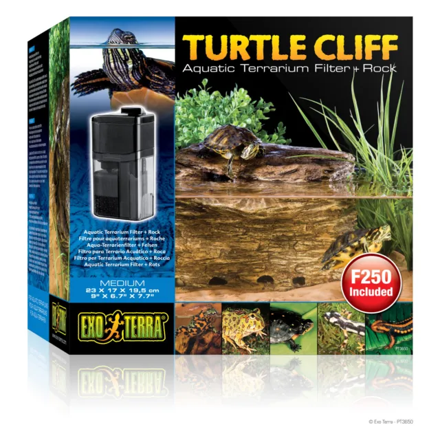 Exo Terra Turtle Cliff - Aqua-Terrarienfilter + Felsen, Medium