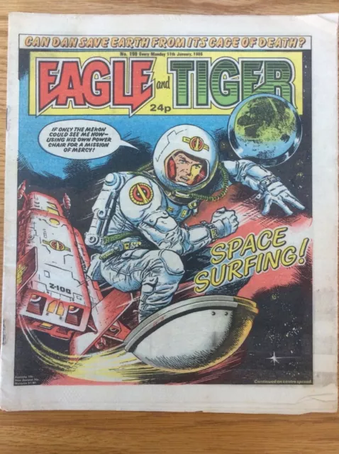 Eagle and Tiger #199 11/1/86 Dan Dare, Doomlord, 13th Floor,  IPC UK comic