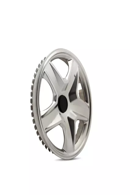 Fits Universal 16"" Cerchio Pneumatici Auto Vans Lucidati Copriruota Inox 4 Pz