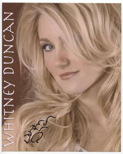 Whitney Duncan Signed 8x10 Photo Autographed Country Singer Nashville Star