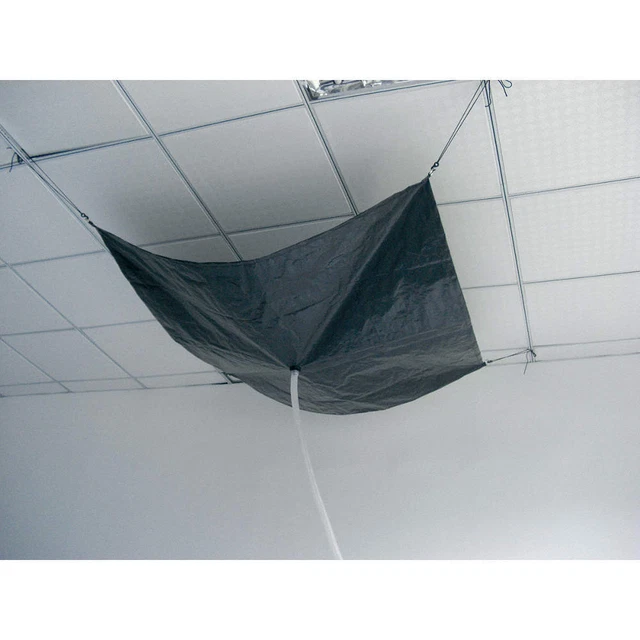 GRAINGER APPROVED 42X291 Roof Leak Diverter, 10 ft., Black