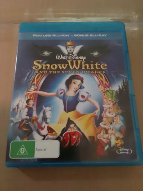 Snow White And The Seven Dwarfs  (Blu-ray, 1937) Vgc Free Post .