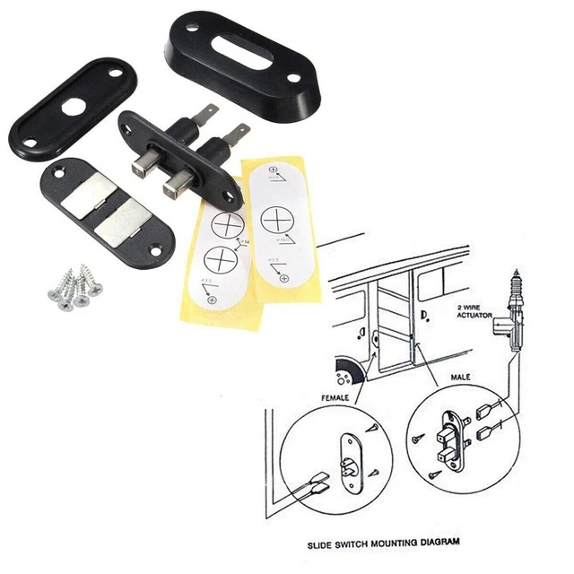 Interrupteur De Porte Coulissante Pour Ford Transit MK6 MK7 MK8 - Capteur De Porte Arrière, Référence 1945514, 5F2Z14018F