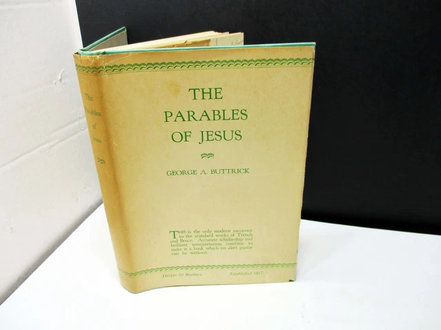 THE PARABLES OF Jesus George Buttrick Signed 1928 £5.28 - PicClick UK