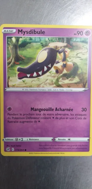 Pokemon Card Mysdibule 119/264 Fusion Fist, Booster Out, French
