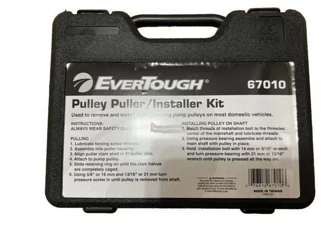 EverTough 67010 Pulley Puller/Installer Kit