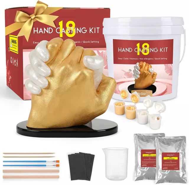 3D Handabdruck Set Für Paare - Gipsabdruck Hände Paar 3D Gipsabdruck Set Gipsabd