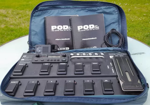 Line 6 Pod XT Live Floorboard/Multieffektgerät mit Pedal für e-Gitarre