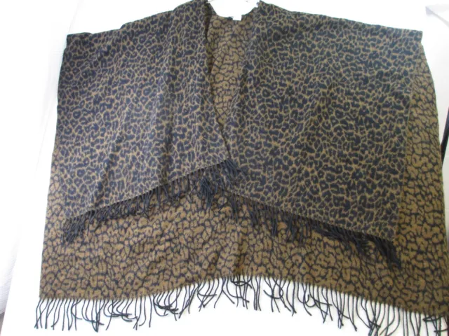 A.Brod Fashion Accessories womens One size Animal print leopard Cheetah Fringe