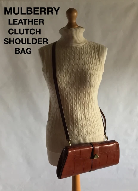 Mulberry tan clutch bag shop