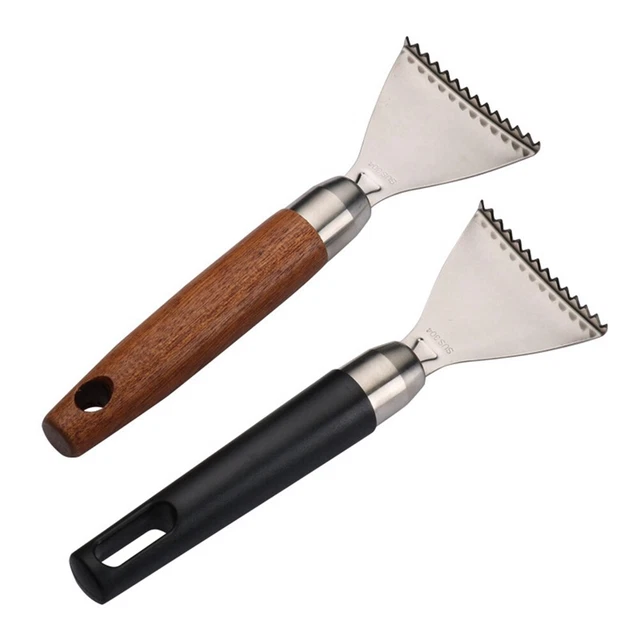 BOXOB Fischschupper Aus Edelstahl - Sägezahn-Design Für Schnelles Entschuppen