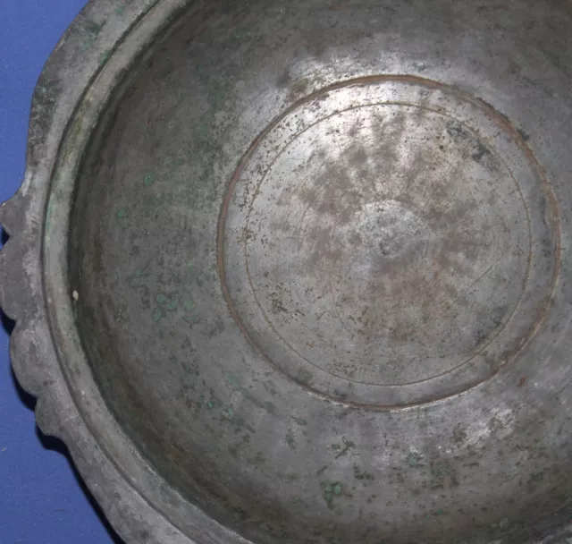 19C Antique Hand Made Islamic Folk Metal Bowl 2