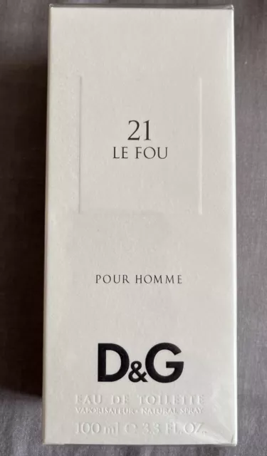 Dolce & Gabbana D&G 21 Le Fou Pour homme Eau de Toilette 100ml Spray