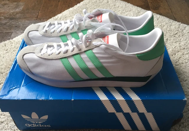 Adidas country og deals trainers chalk white/green