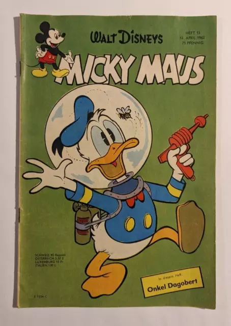 Micky Maus Heft 1962 Nr. 15 mit Sammelbild