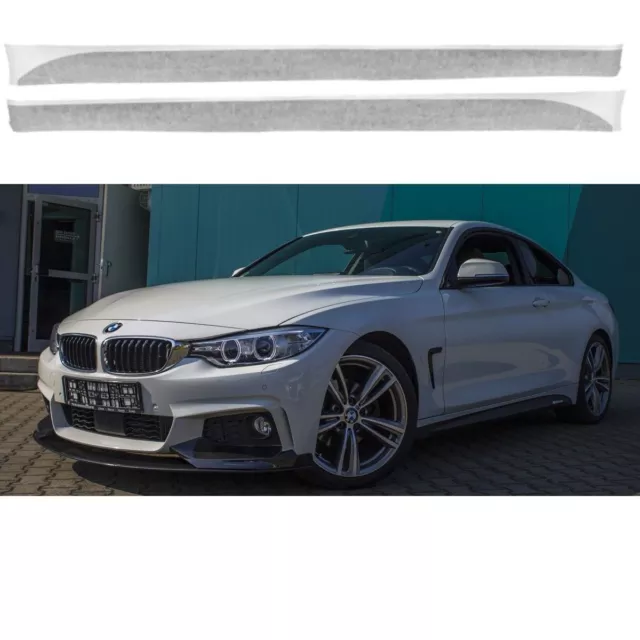 Sport-Performance Seitenschweller Folie Schwarz für M-Paket BMW 4er F32 F33 F36