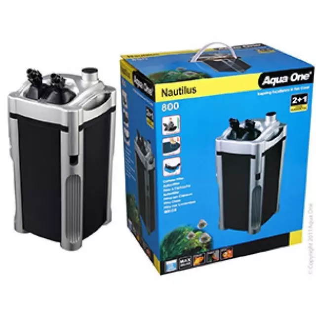 Aqua One Nautilus 800 Aquarium Canister Filter Fish Tank External