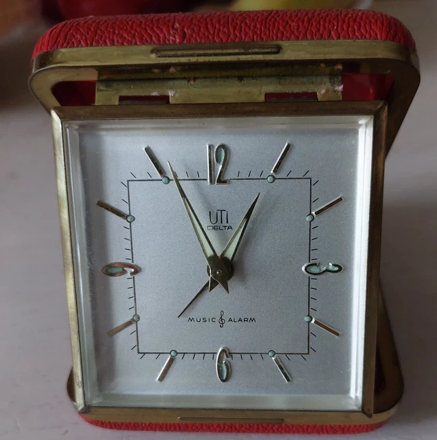 Réveil De Voyage Miniature Vintage Hy Moser - Mécanique 17 Rubis, Années 50, Suisse