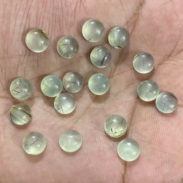Natural Prehnite Round 4 mm to 20 mm Cabochon  Loose Gemstone Lot