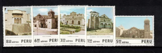 Peru Sc C395-9 MNH set of 1974 - Churges in Peru