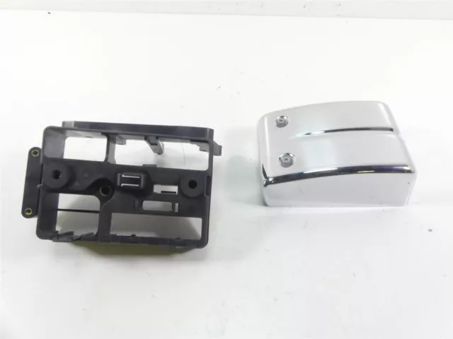 2004 Harley FXDWGI Dyna Wide Glide Electric Tray Holder & Chrome Cover 70367-04B